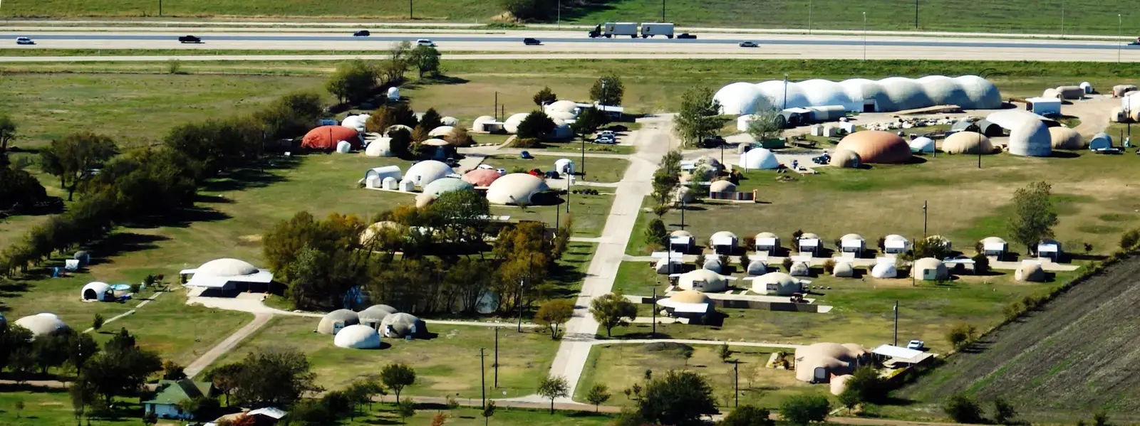 The Monolithic Dome Research Park in Italy, Texas.